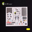 AV-8 Harrier. Interior 3D Decals (for Trumpeter Aircraft model kit) Scale 1:32 KeliK K32037