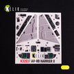 AV-8 Harrier. Interior 3D Decals (for Trumpeter Aircraft model kit) Scale 1:32 KeliK K32037