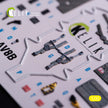AV-8 Harrier. Interior 3D Decals (for Trumpeter Aircraft model kit) Scale 1:32 KeliK K32037