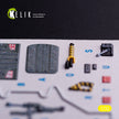 AV-8 Harrier. Interior 3D Decals (for Trumpeter Aircraft model kit) Scale 1:32 KeliK K32037