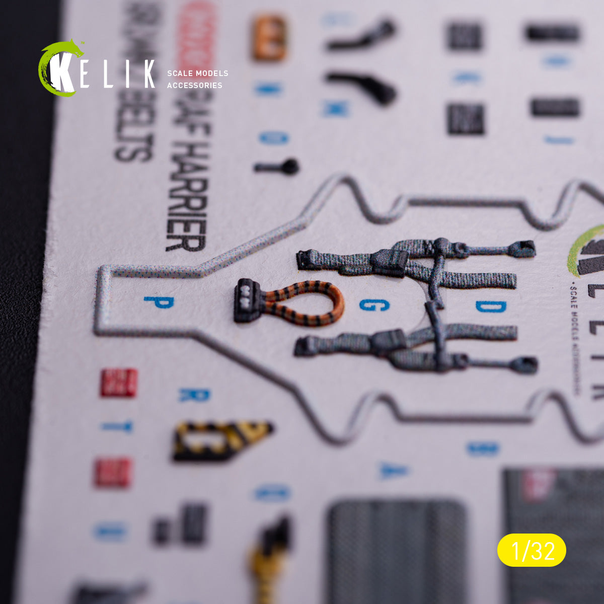 British Aerospace GR.MK7 Harrier. Interior 3D Decals (for Trumpeter Aircraft model kit) Scale 1:32 KeliK K32038