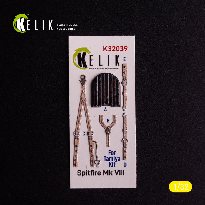 Supermarine Spitfire Mk VIII. Interior 3D Decals (for Tamiya Aircraft model kit) Scale 1:32 KeliK K32039