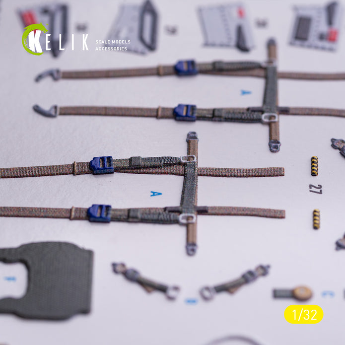 Panavia Tornado IDS. Interior 3D Decals (for Italeri Aircraft model kit) Scale 1:32 KeliK K32040