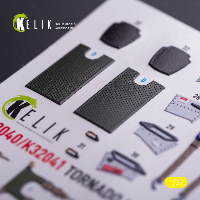 Panavia Tornado ECR. Interior 3D Decals (for Italeri Aircraft model kit) Scale 1:32 KeliK K32041