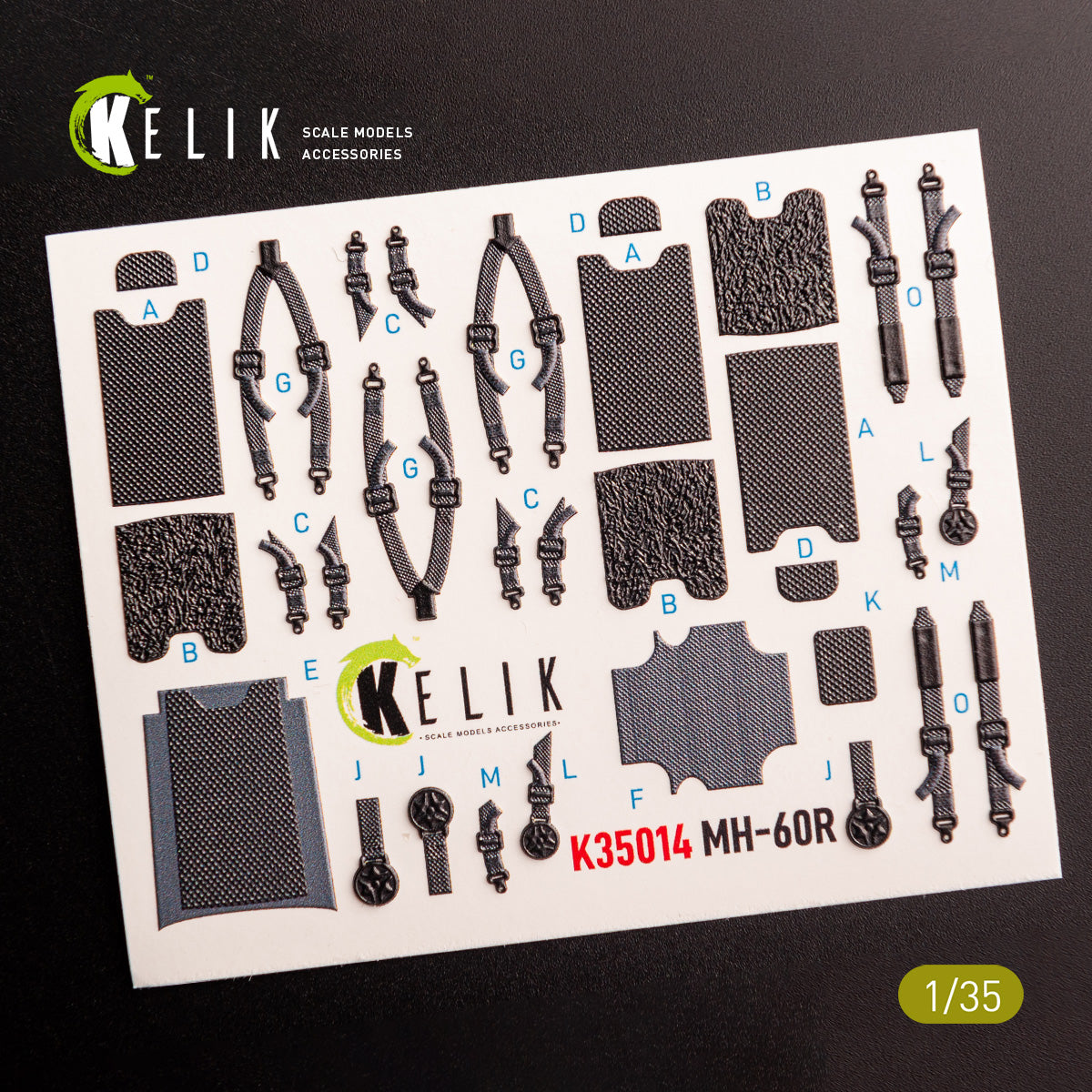 Sikorsky MH-60R. Interior 3D Decals (for Kitty Hawk / Zimimodel Helicopters model kit) Scale 1:35 KeliK K35014
