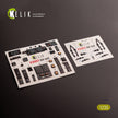 AH-64E Apache. Interior 3D Decals (for Takom Helicopters model kit) Scale 1:35 KeliK K35037