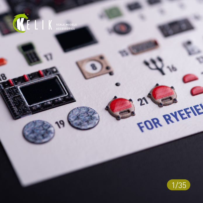 Oshkosh M1240A M-ATV. Interior 3D Decals (for RFM Armoured Vehicles model kit) Scale 1:35 KeliK K35043