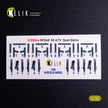 Oshkosh M1240A M-ATV. Seat belts - Interior 3D Decals (for RFM Armoured Vehicles model kit) Scale 1:35 KeliK K35044