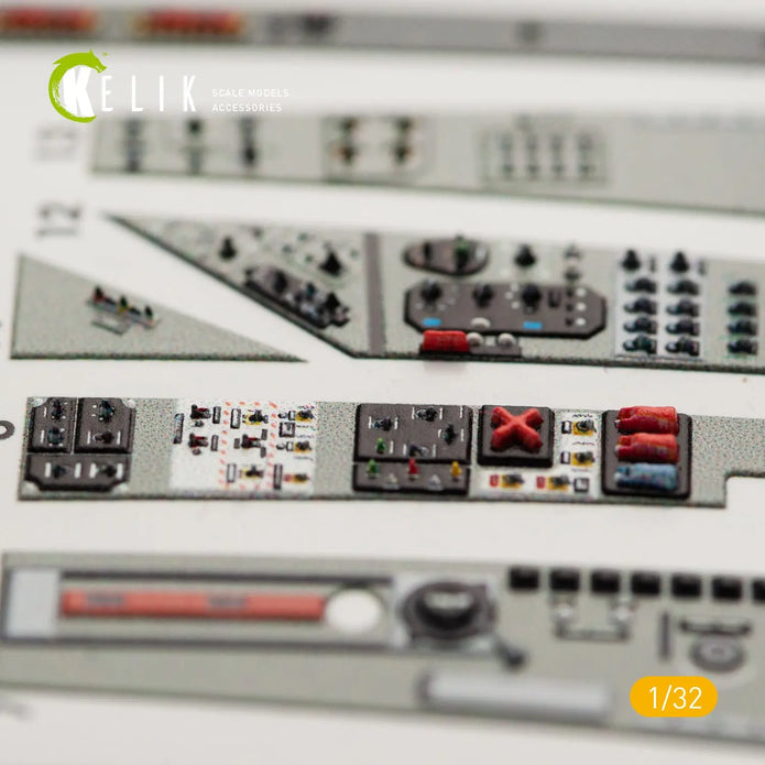 3D Decals Aircraft Mig-29A 9-12 Fulcrum (for Trumpeter model kit) Scale 1:32 KeliK K32006 Ukraine/USSR