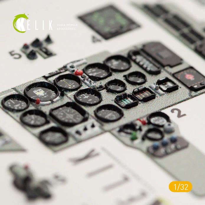 3D Decals Aircraft Mig-29A 9-12 Fulcrum (for Trumpeter model kit) Scale 1:32 KeliK K32006 Ukraine/USSR