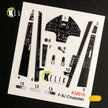3D Decals Aircraft Vought F-8J Crusader- Interior (for Trumpeter model kit) Scale 1:32 KeliK K32010 USA