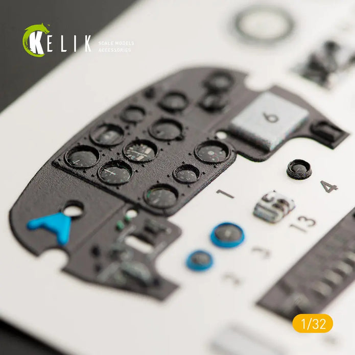 3D Decals Aircraft Yakovlev Yak9T interior (for ICM model kit) Scale 1:32 KeliK K32004 USSR (WW2)