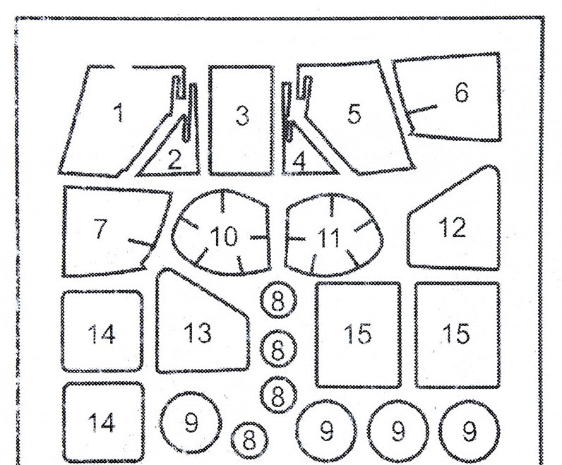 Painting Masks for model UH-60 (for Italeri) Scale 1:72 DAN Models MS720015