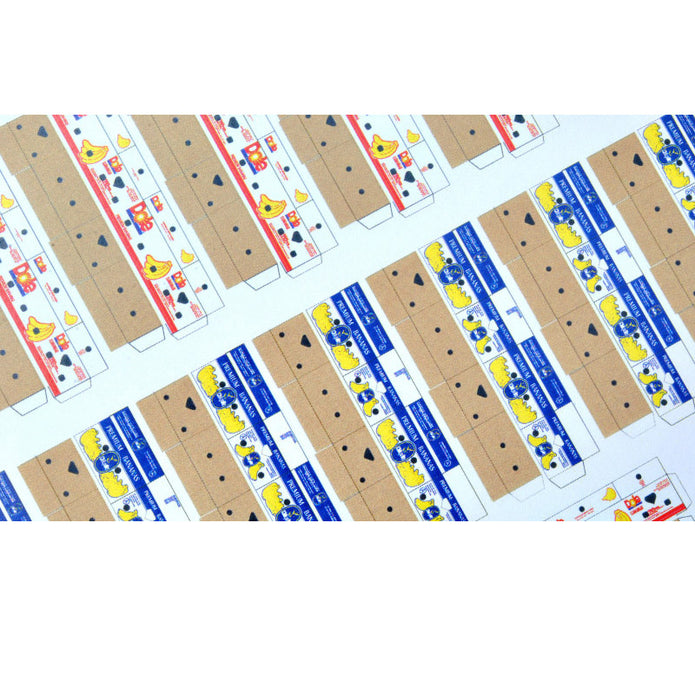 Boxes from cigarettes, from humanitarian aid, from food. Banana boxes. (cardboard) Scale 1:43 DAN Models DM 43216