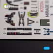 MIRAGE III CJ. Interior 3D Decals (for Special Hobby Aircraft model kit) Scale 1:72 KeliK K72124