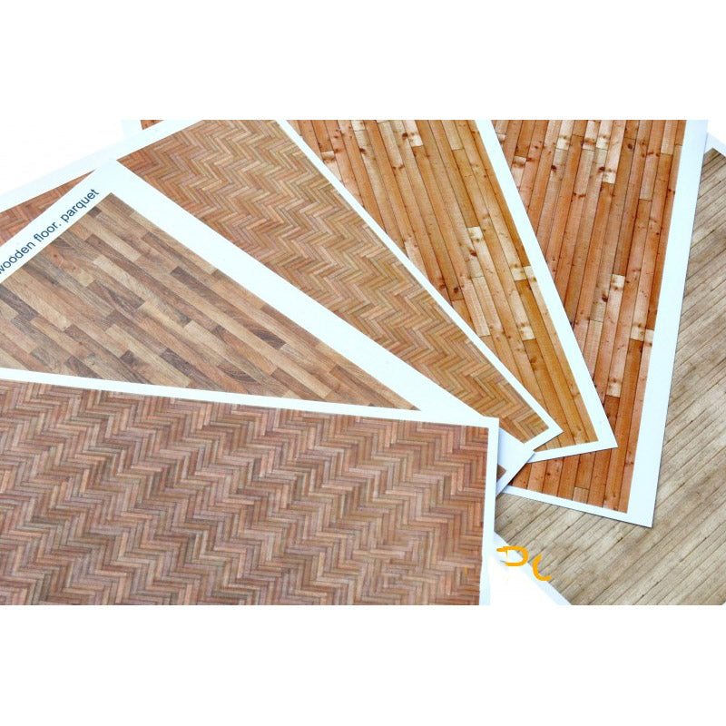 Material for dioramas - wooden floors. Parquet. (print on cardboard) Scale 1:35 DAN Models DM 35268