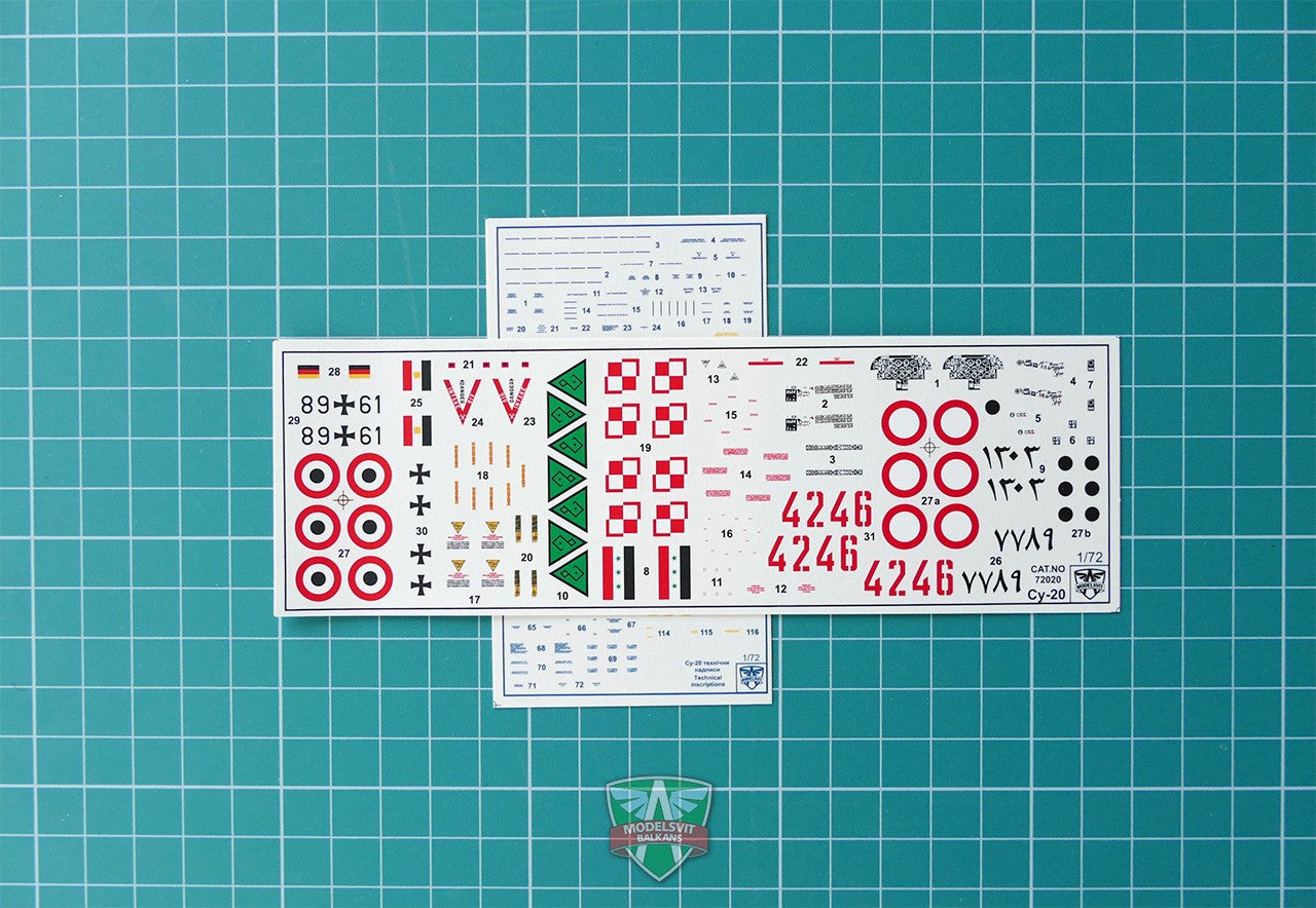 Modelsvit 72020 Plastic model aicraft kit Scale 1:72 Su-20 fighter-bomber