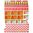 Material for dioramas - Demining zone. fencing tapes, warning signs (Paper) Scale 1:35 DAN Models DM 35280