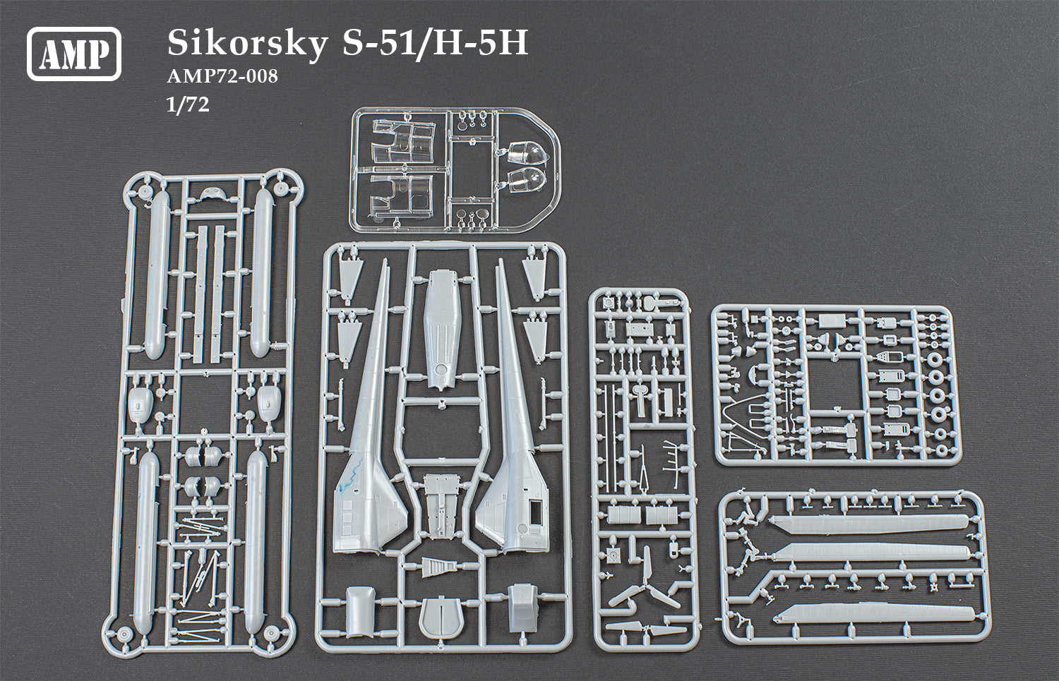 Sikorsky H-5G Dragonfly Scale 1:72 AMP 72008 Plastic Model Helicopter Kit