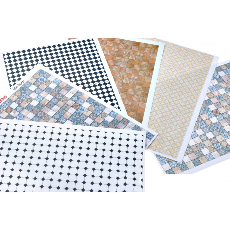 Material for dioramas - tiled floors. (print on cardboard) Scale 1:35 DAN Models DM 35269