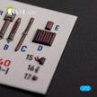 Ki-100-I. Interior 3D Decals (for Fine Molds Aircraft model kit) Scale 1:72 KeliK K72140