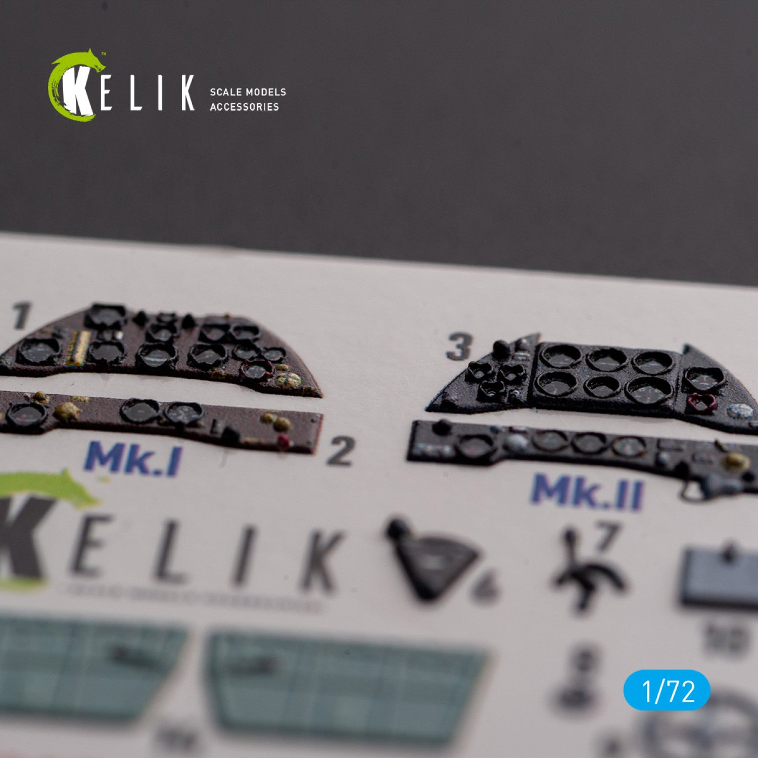 Gloster Gladiator Mk.I/II. Interior 3D Decals (for Airfix Aircraft model kit) Scale 1:72 KeliK K72128