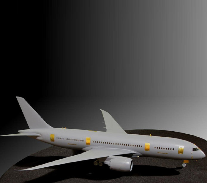 Boeing 787-8 Dreamliner, Exterior Detailing set for aircraft model kit (Photoetch) Scale 1:144 (Recommended for kit: Zvezda) Metallic Details MD14404