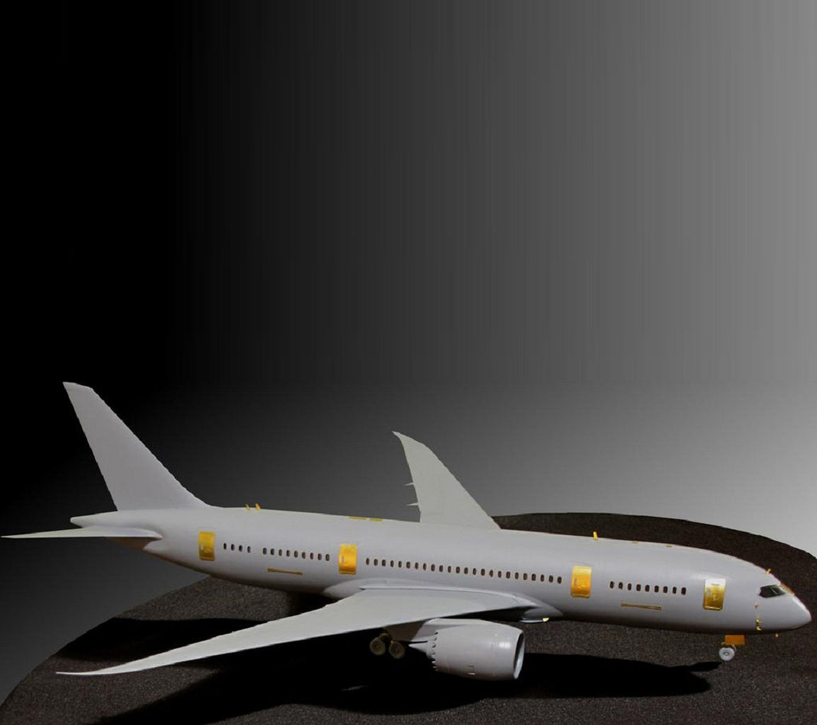 Boeing 787-8 Dreamliner, Exterior Detailing set for aircraft model kit (Photoetch) Scale 1:144 (Recommended for kit: Zvezda) Metallic Details MD14404