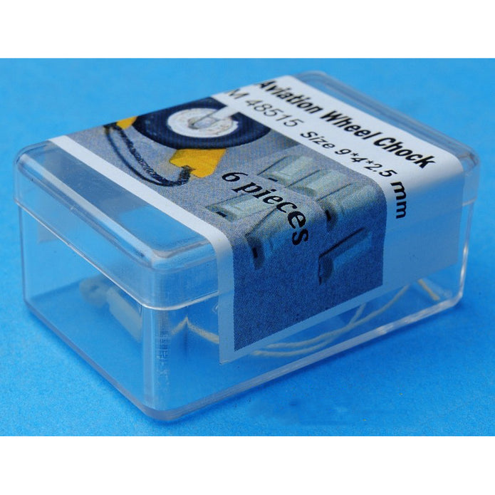 Aircraft locking pads, set No. 6 dimensions: length 9 mm, width 4 mm, height 2.5 mm. Resin Scale 1:48 DAN Models DM 48515