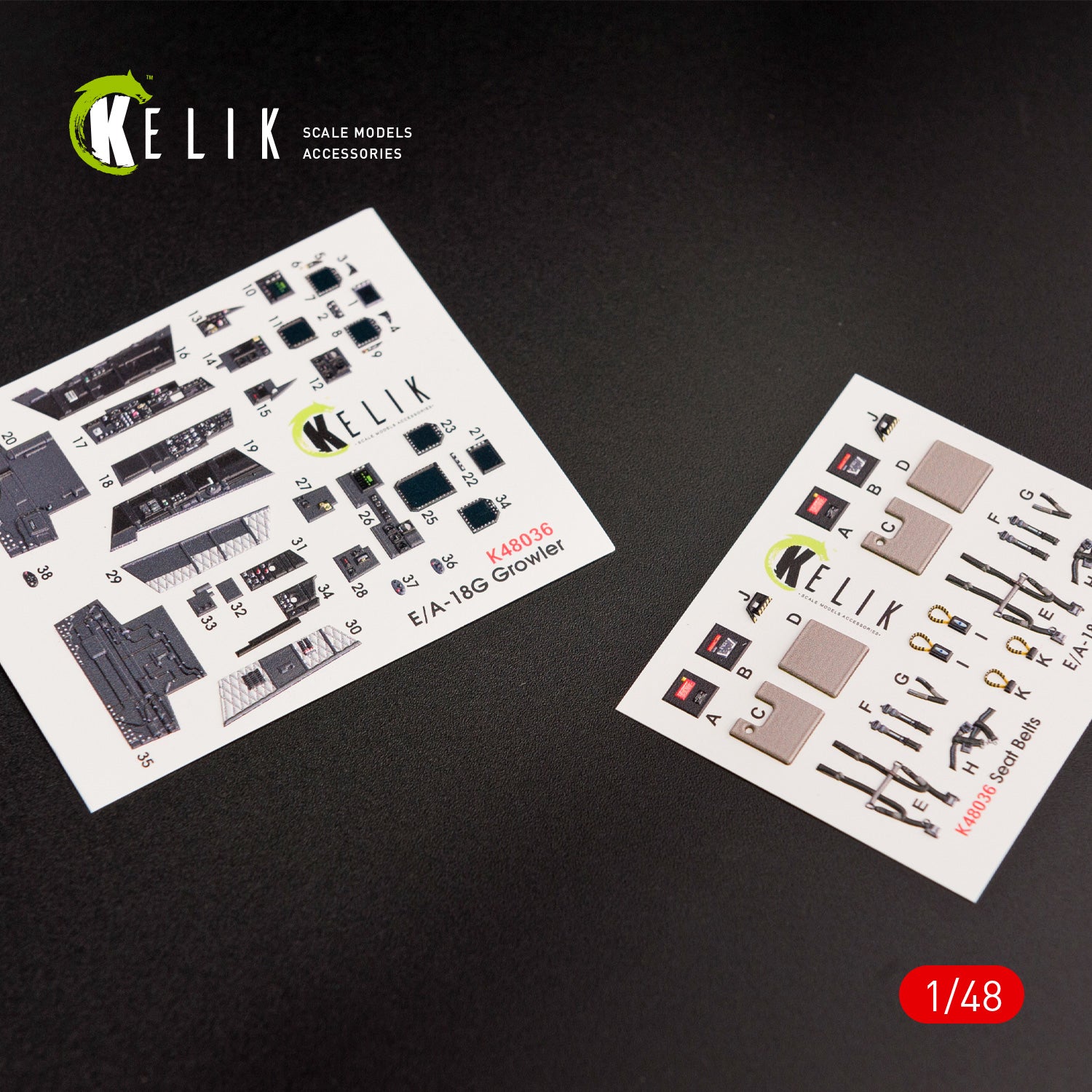Interior 3D Decals Aircraft Boeing EA-18G Growler (for MENG Model Kit) Scale 1:48 KeliK K48036 USA