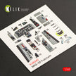 Interior 3D Decals Mig-29A 9-12 Fulcrum (for GWH Model Kit) Scale 1:48KeliK K48040 Ukraine/USSR