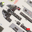 Interior 3D Decals Northrop F-5B Freedom Fighter (for Kinetic Model Kit) Scale 1:48 KeliK K48041 USA