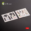F-104 A/C. Interior 3D Decals (for Kinetic Aircraft model kit) Scale 1:48 KeliK K48117