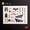 Jas-39 A. Interior 3D Decals (for Italeri Aircraft model kit) Scale 1:48 KeliK K48118