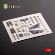 Jas-39 A. Interior 3D Decals (for Italeri Aircraft model kit) Scale 1:48 KeliK K48118