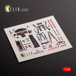F-104G. Interior 3D Decals (for Kinetic Aircraft model kit) Scale 1:48 KeliK K48120