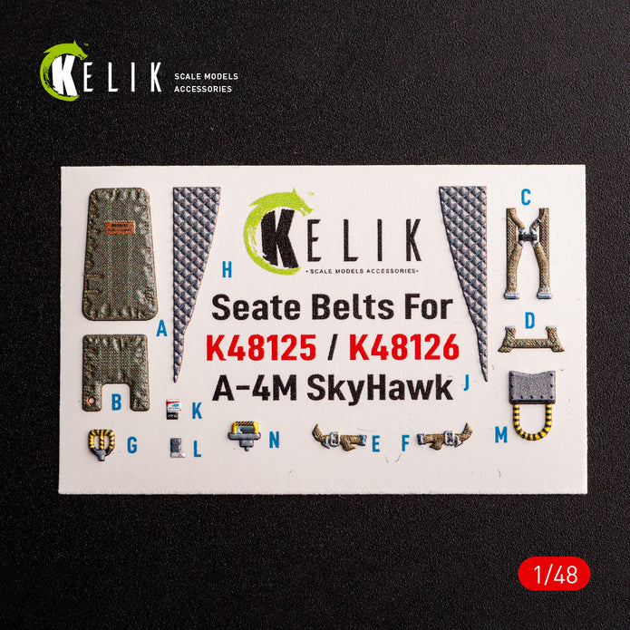 A-4M Early production. Interior 3D Decals (for Magic Factory Aircraft model kit) Scale 1:48 KeliK K48126