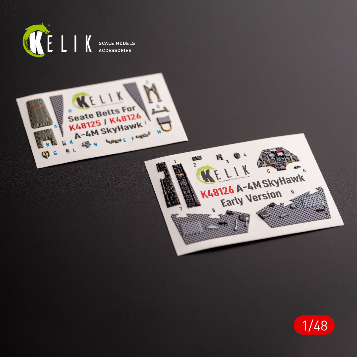 A-4M Early production. Interior 3D Decals (for Magic Factory Aircraft model kit) Scale 1:48 KeliK K48126