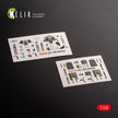 Jas-39 D. Interior 3D Decals (for Italeri Aircraft model kit) Scale 1:48 KeliK K48130