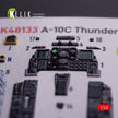 Fairchild Republic A-10A Thunderbolt II. Interior 3D Decals (for GWH Aircraft model kit) Scale 1:48 KeliK K48133