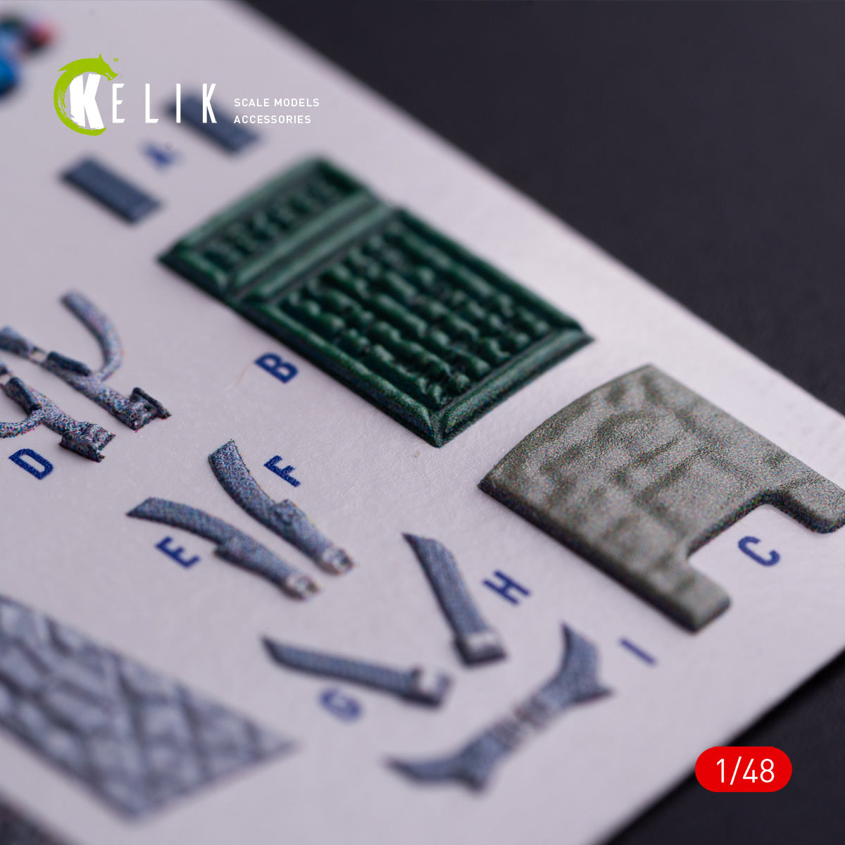 Fairchild Republic A-10A Thunderbolt II. Interior 3D Decals (for GWH Aircraft model kit) Scale 1:48 KeliK K48133