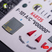 McDonnell F-101A/C VooDoo. Interior 3D Decals (for Zimi Model/KittyHawk Aircraft model kit) Scale 1:48 KeliK K48135