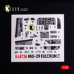 Mig-29C (9-13) Fulcrum. Interior 3D Decals (for GWH Aircraft model kit) Scale 1:48 KeliK K48136