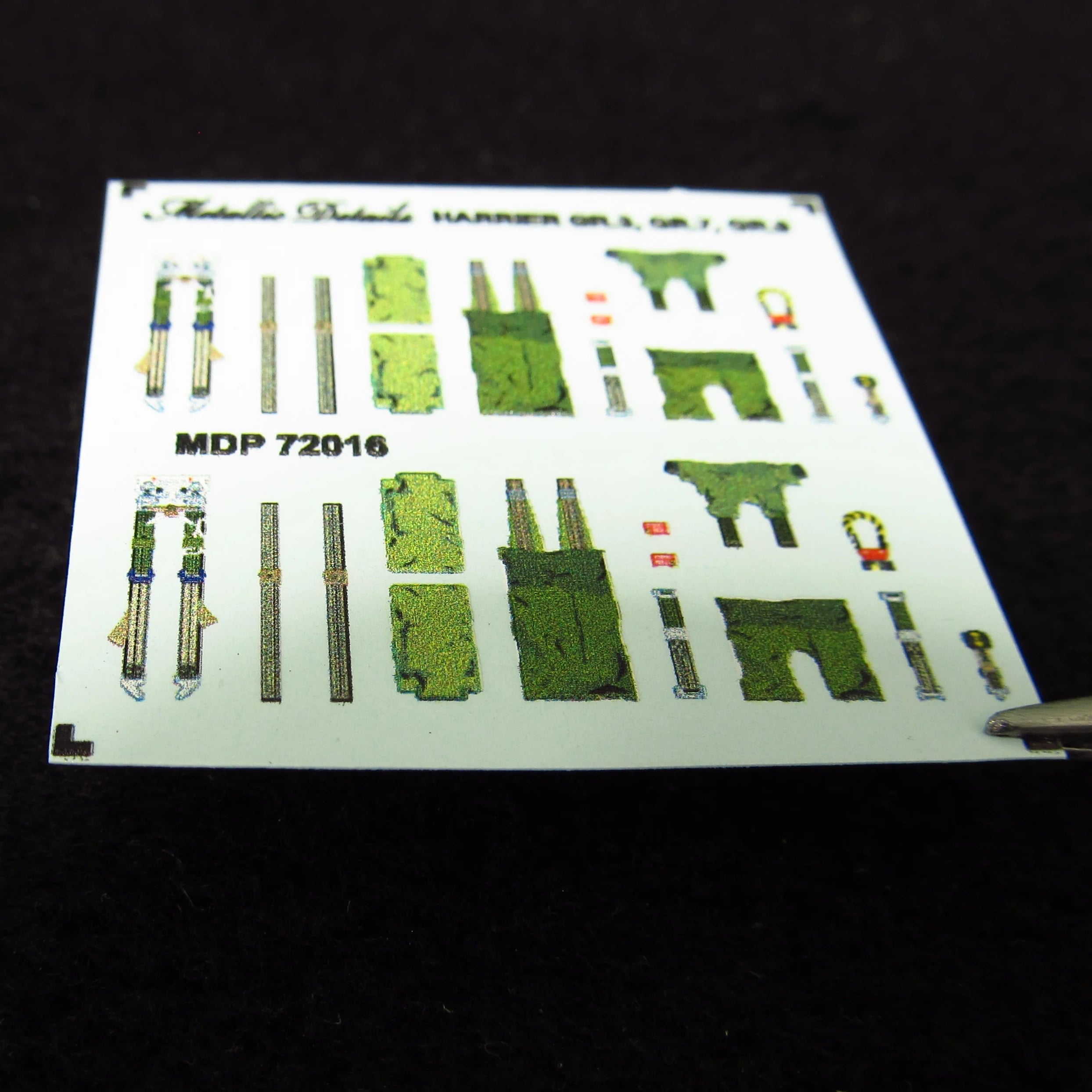 Harrier GR,3, GR,7, GR,9 Ejection Seats + 3D Decals Detailing set 2 pcs (3D-Printed) Scale 1:72 Metallic Details MDR72115 - For Aircraft Model Kits