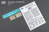 Sikorsky H-5G Dragonfly Scale 1:72 AMP 72008 Plastic Model Helicopter Kit