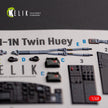UH-1N Twin Huey. Interior 3D Decals (for Kitty Hawk / Zimimodel Helicopter model kit) Scale 1:48 KeliK K48105
