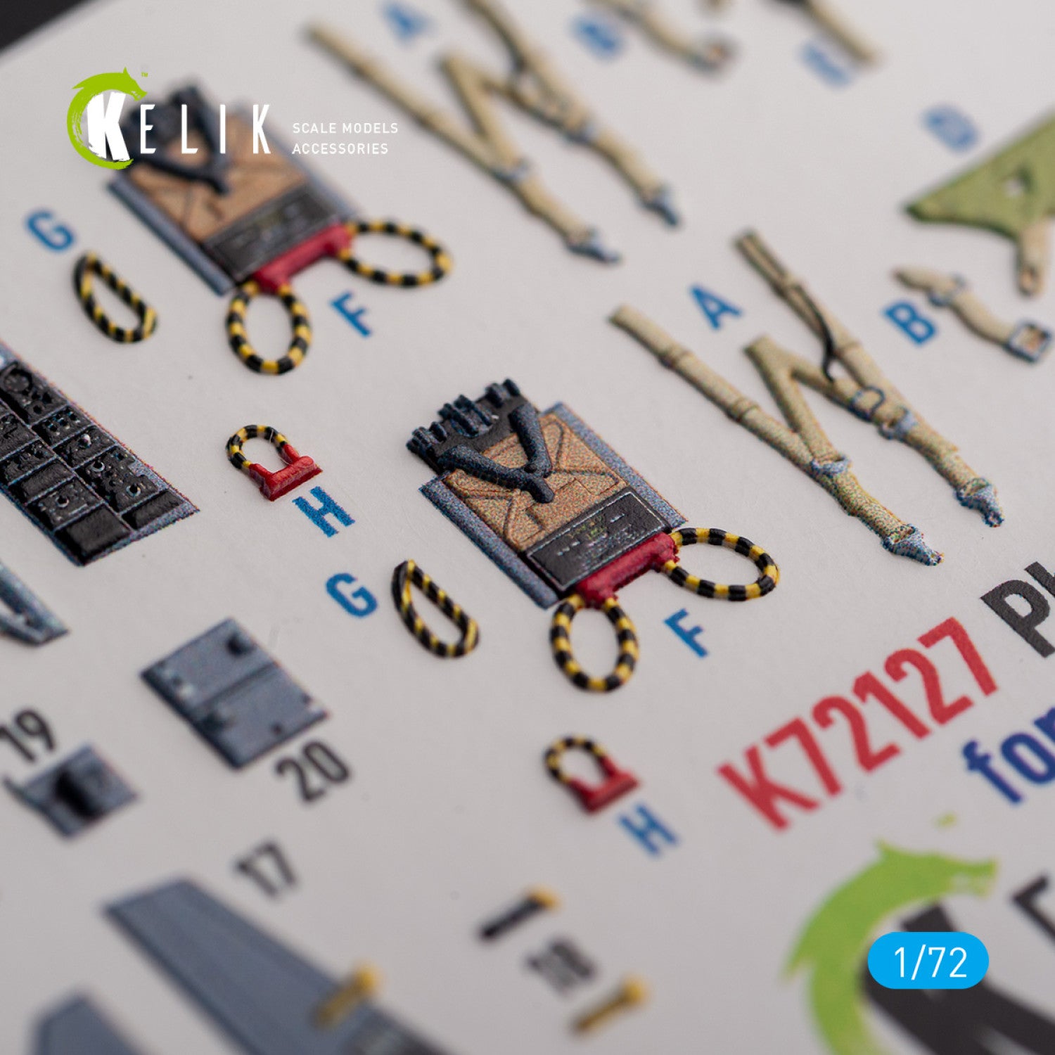 FG.1 Phantom. Interior 3D Decals (for Airfix Aircraft model kit) Scale 1:72 KeliK K72127