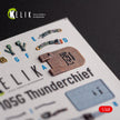 Republic F-105G Thunderchief. Interior 3D Decals (for HobbyBoss Aircraft model kit) Scale 1:48 KeliK K48095