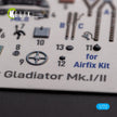 Gloster Gladiator Mk.I/II. Interior 3D Decals (for Airfix Aircraft model kit) Scale 1:72 KeliK K72128