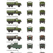 Decal for ZIL-131 airborne. 13 options Scale 1:35 DAN Models DM 35015
